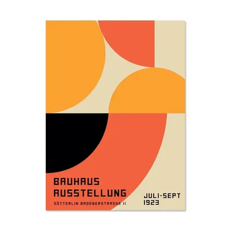 Geometric Bauhaus Wall Poster
