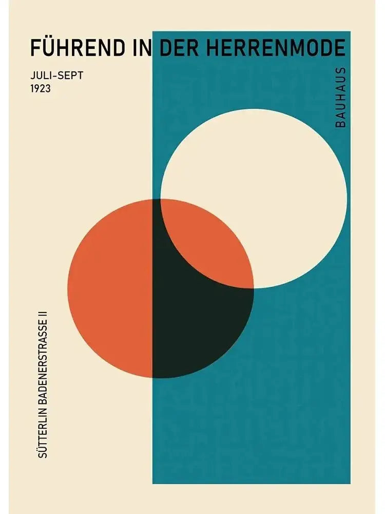 Geometric Bauhaus Wall Poster