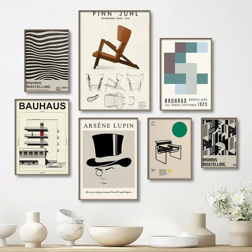 Geometric Bauhaus Wall Poster