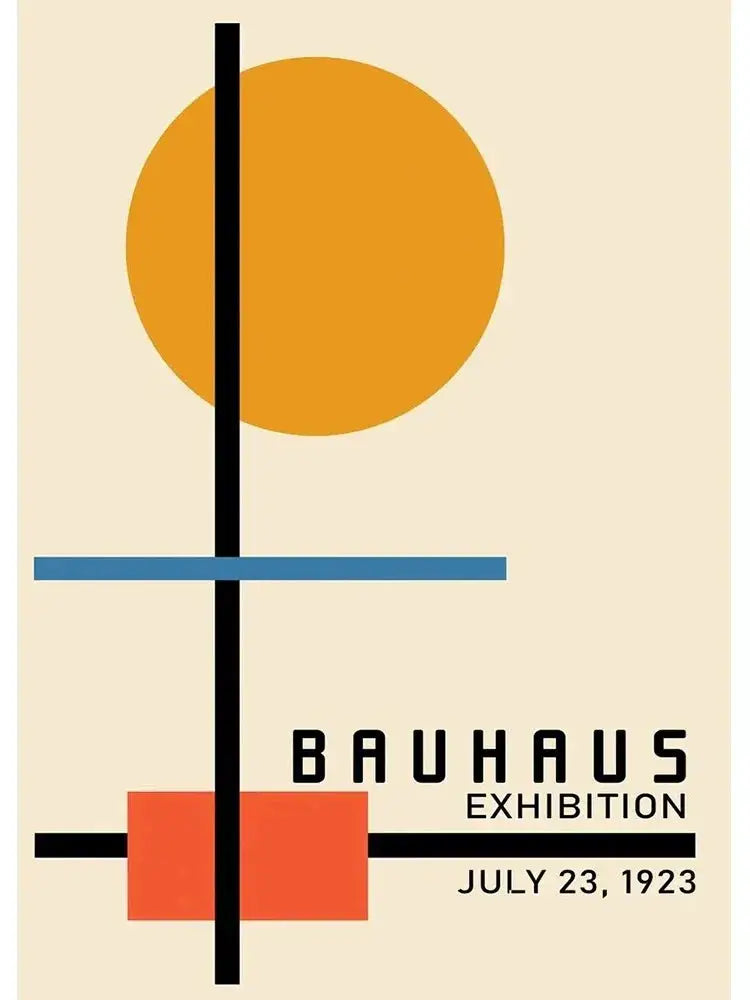Geometric Bauhaus Wall Poster