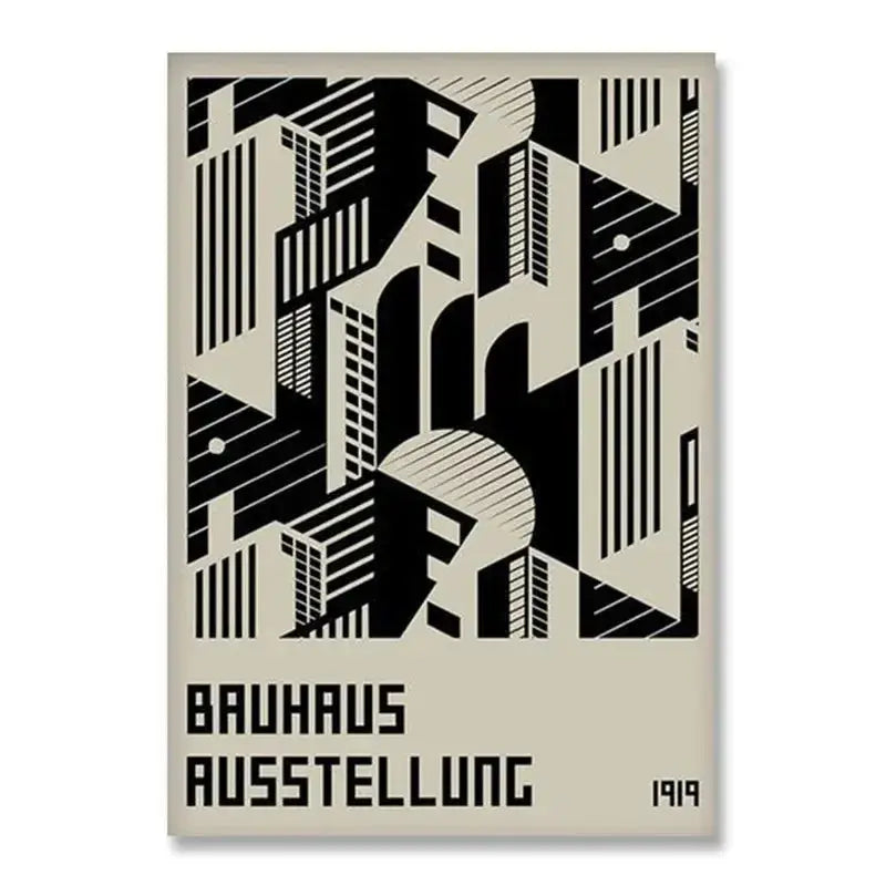 Geometric Bauhaus Wall Poster