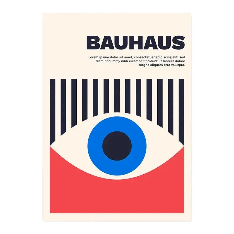 Geometric Bauhaus Wall Poster