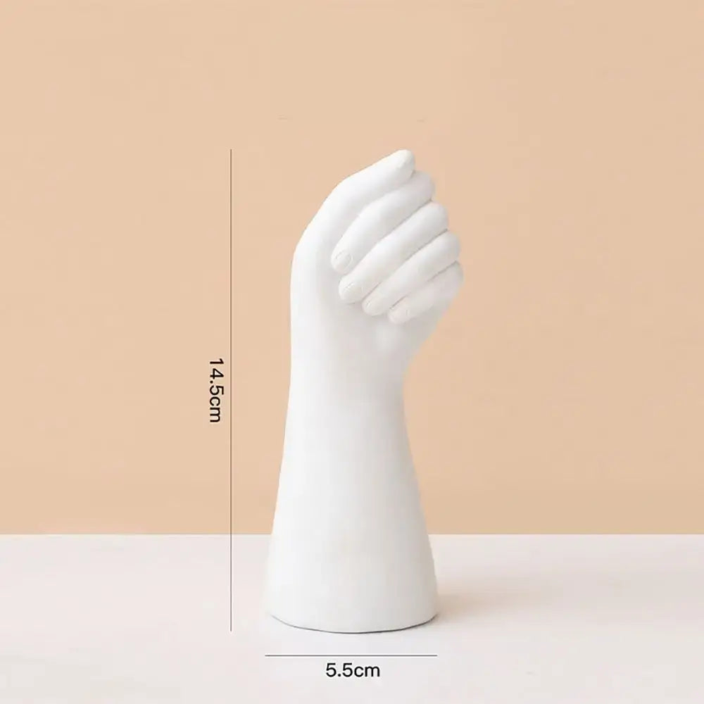 White Ceramic Arm Vase