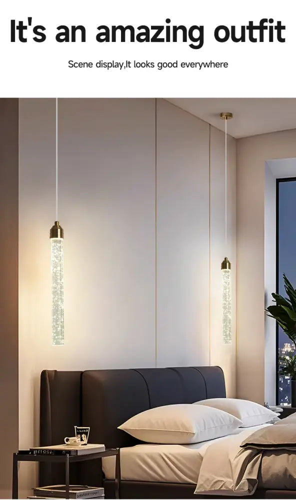 Gold Crystal Pendant Light 35cm Round
