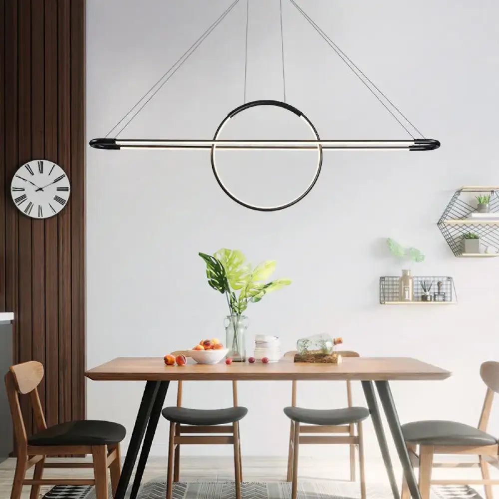 Gold Geometric Island Light