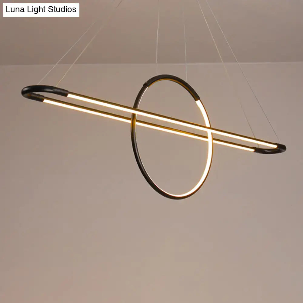 Gold Geometric Island Light