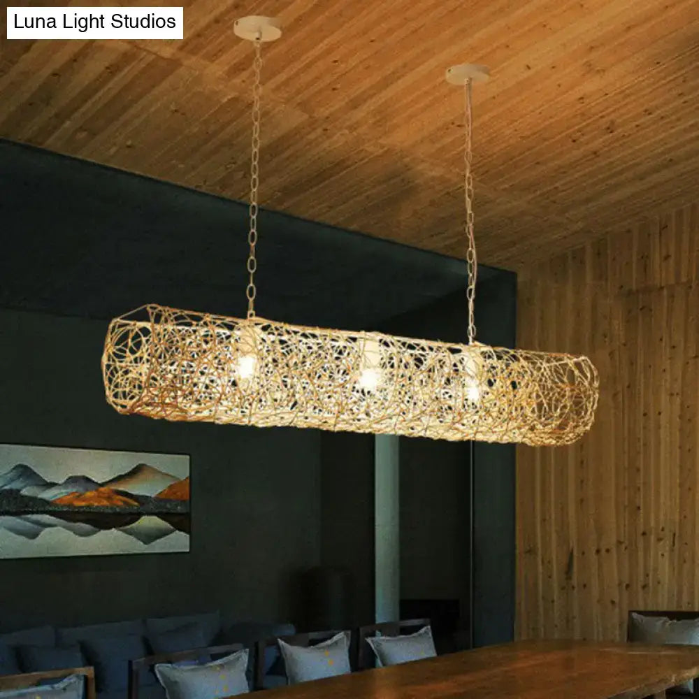 Copper Wire Ceiling Light
