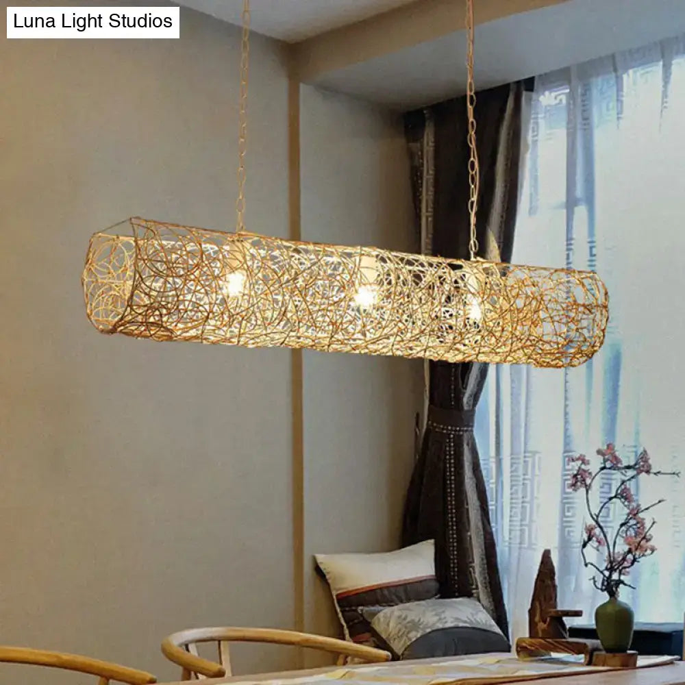 Copper Wire Ceiling Light
