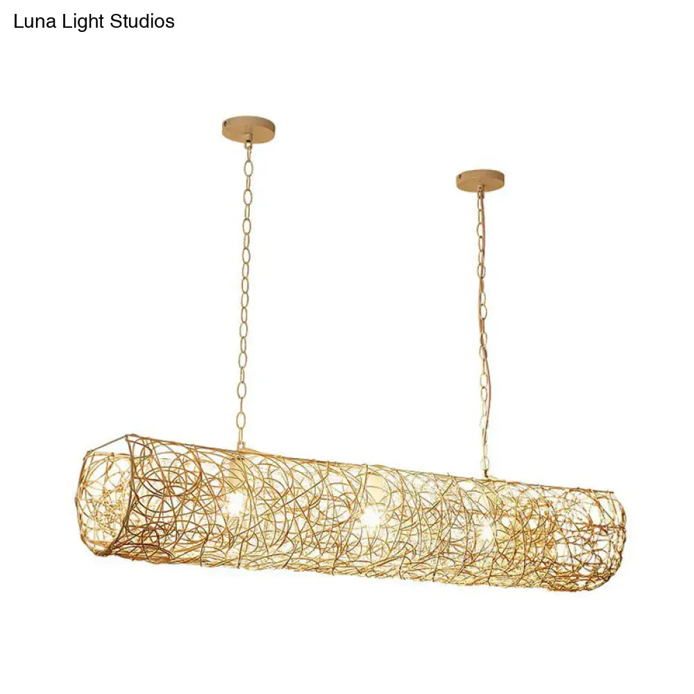 Copper Wire Ceiling Light