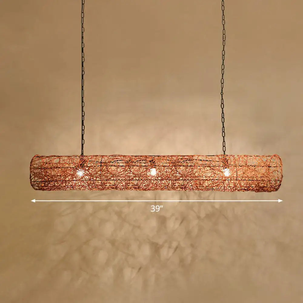 Copper Wire Ceiling Light
