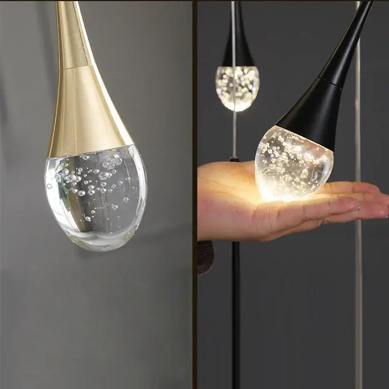 Gold Crystal LED Chandelier