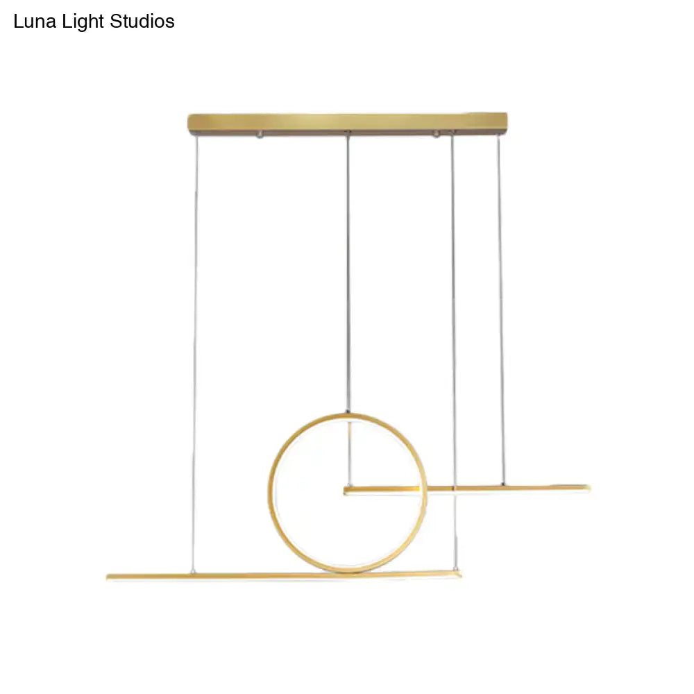 Black Gold Warm Pendant Light