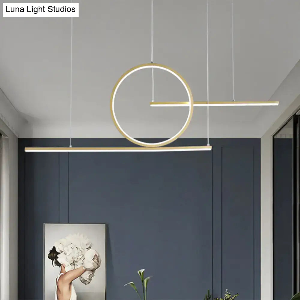Black Gold Warm Pendant Light