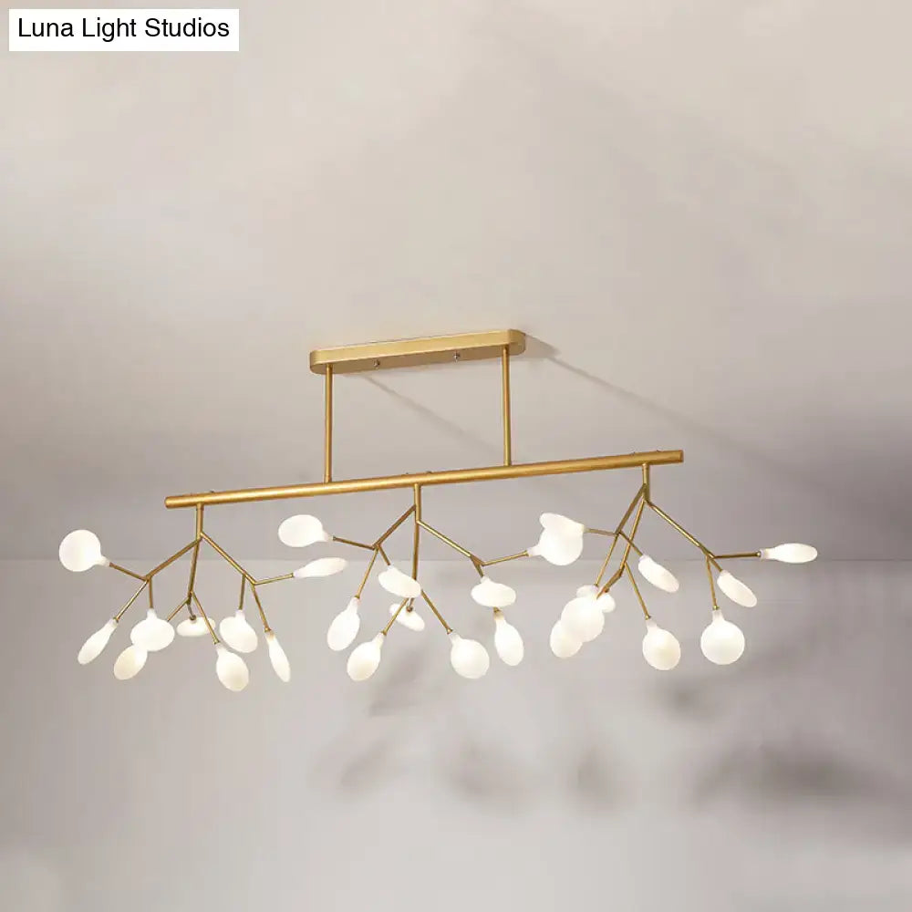 Gold Branching Linear Island Light