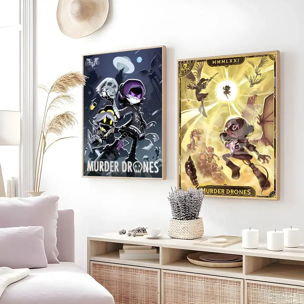Gold Purple Wall Art