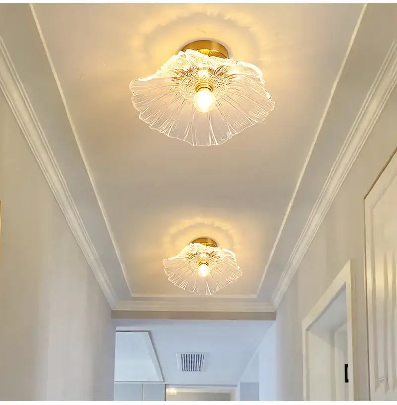 Green Leaf Ceiling Light