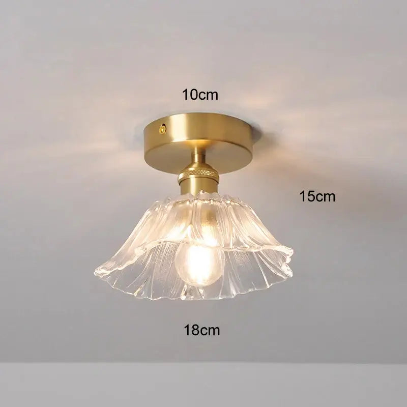 Green Leaf Ceiling Light
