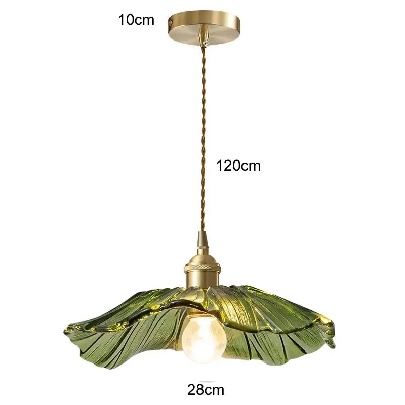 Green Leaf Ceiling Light