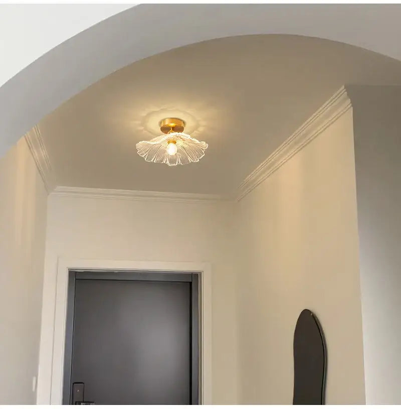 Green Leaf Ceiling Light