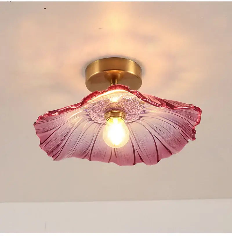 Green Leaf Ceiling Light