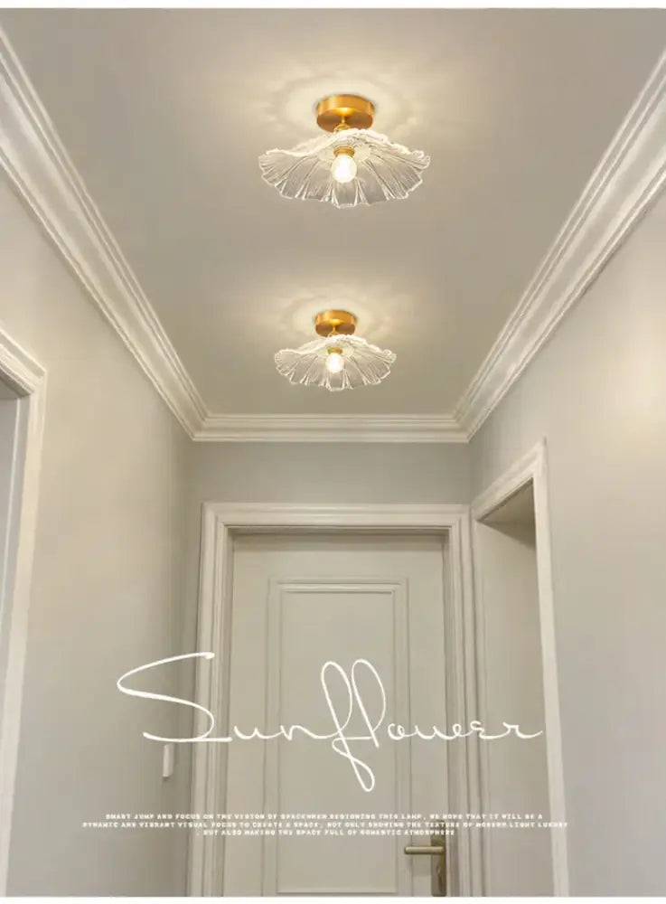 Green Leaf Ceiling Light