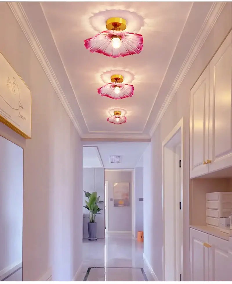 Green Leaf Ceiling Light