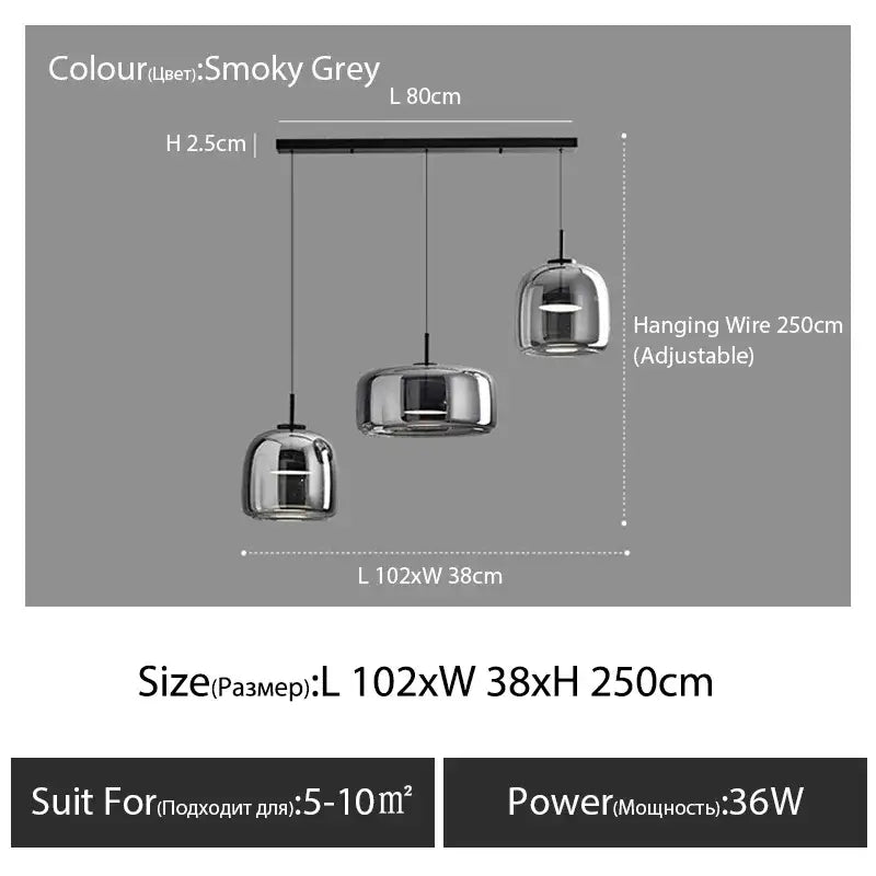 Nordic Glass Pendant Lamp
