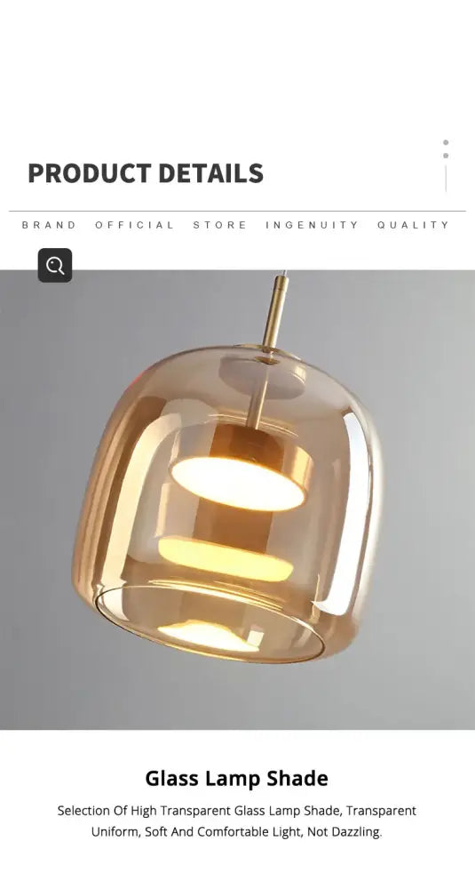 Nordic Glass Pendant Lamp