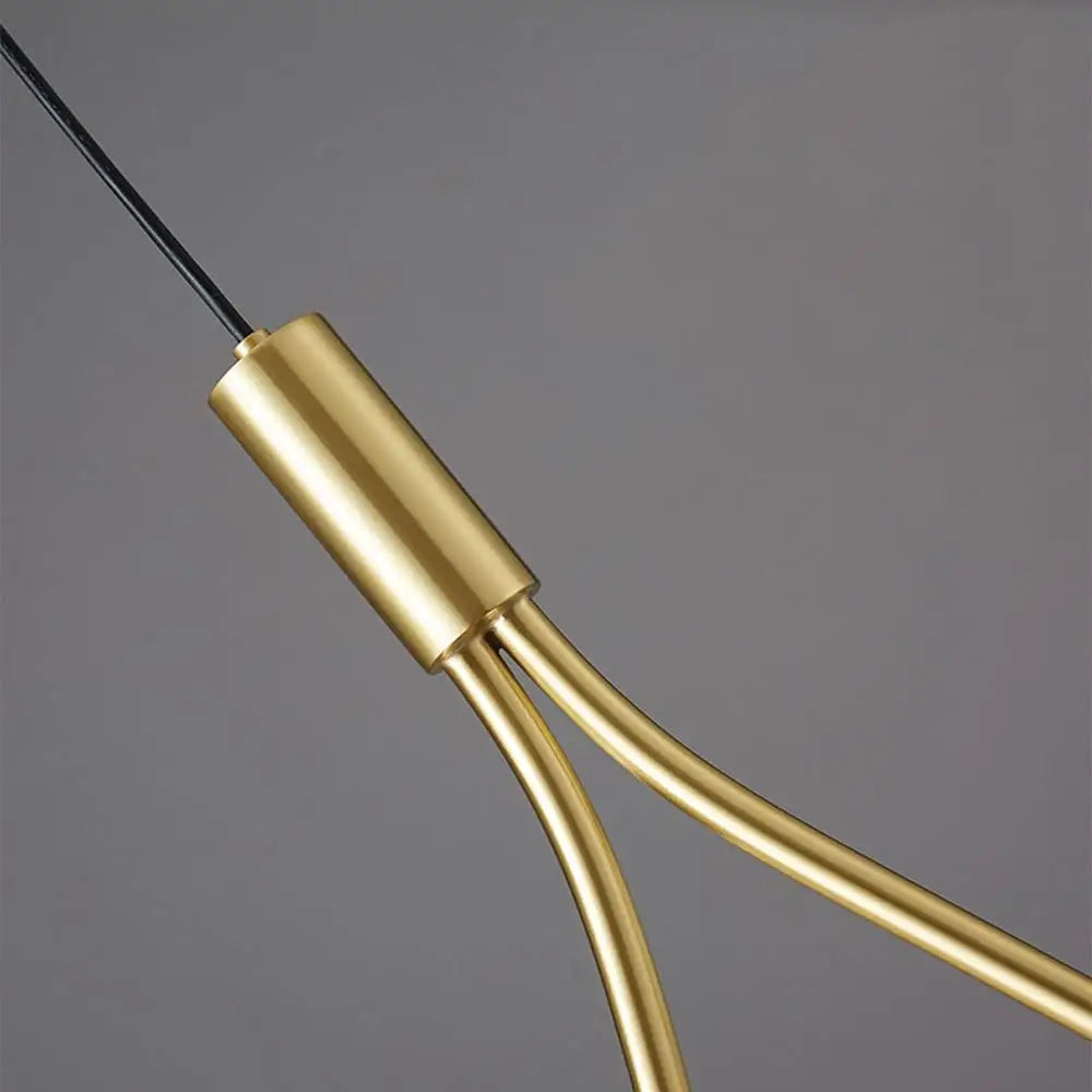Gold Teardrop Pendant Light