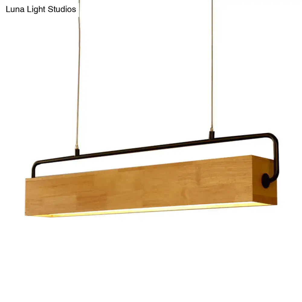 Wood Black Island Pendant