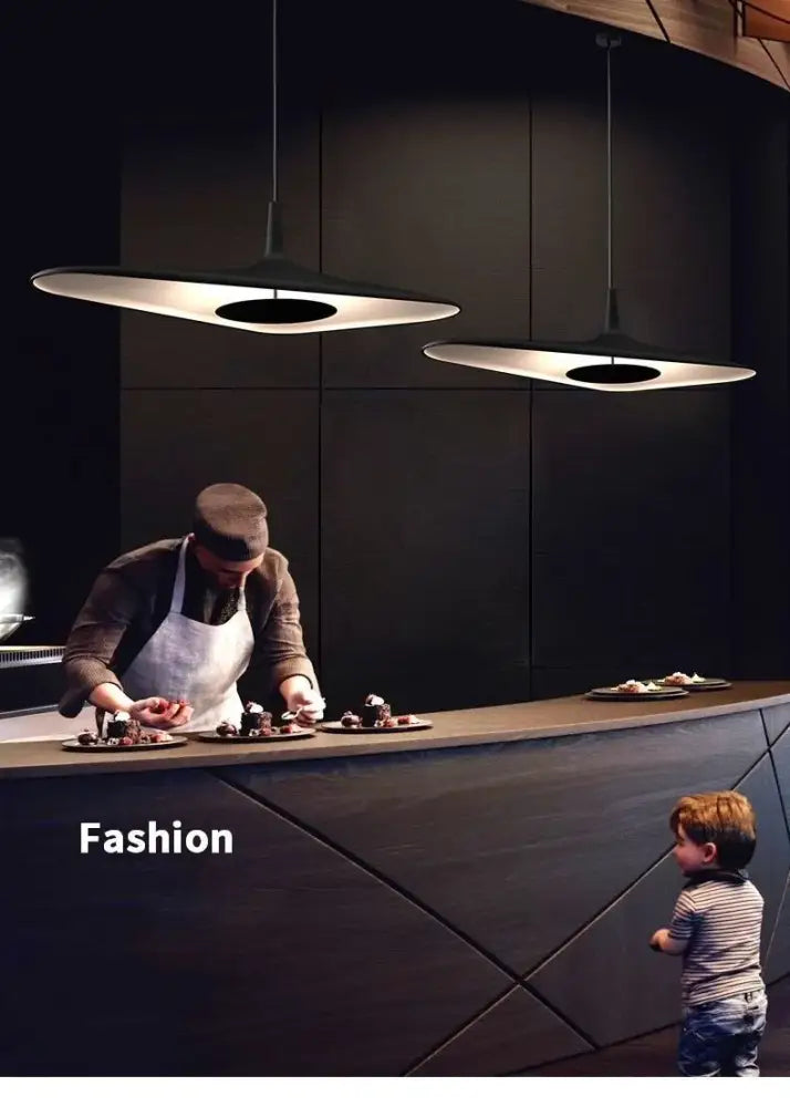 Black Disc Pendant Lamp