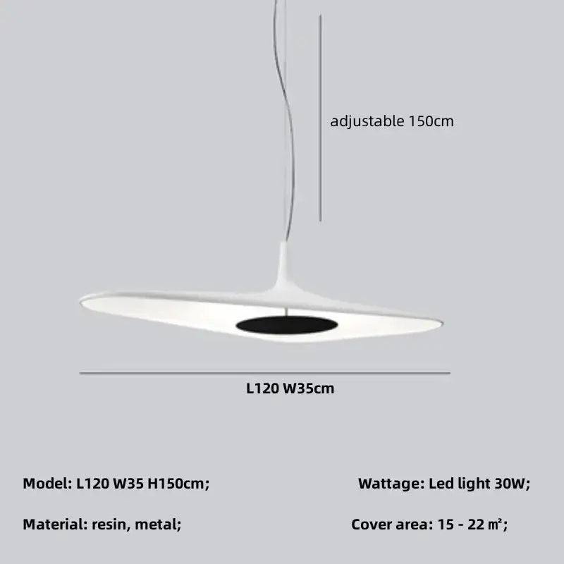 Black Disc Pendant Lamp