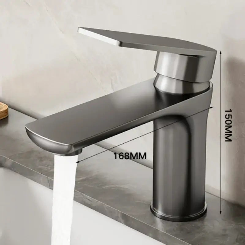 Grey Single Handle Faucet