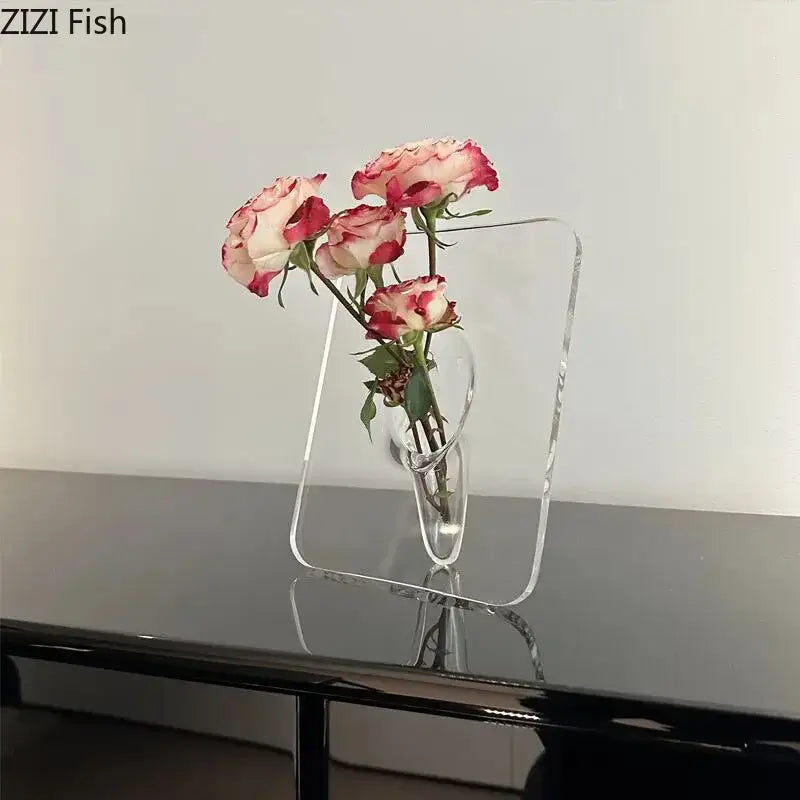 Transparent Square Wall Vase