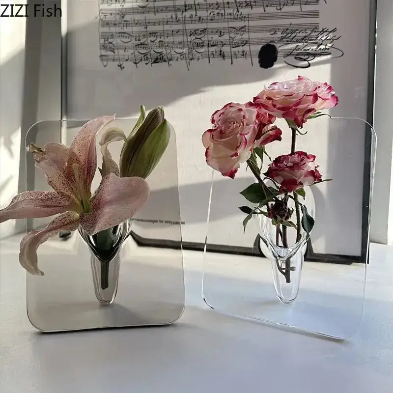 Transparent Square Wall Vase