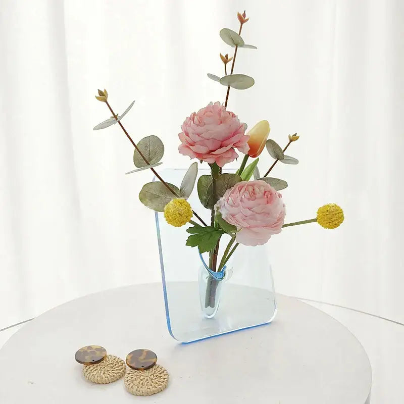 Transparent Square Wall Vase