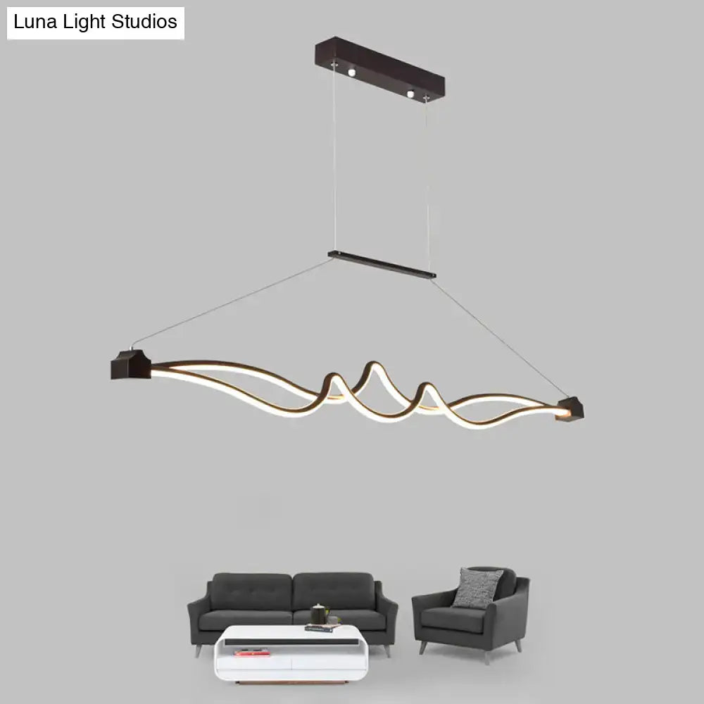Coffee Twisted Pendant Light