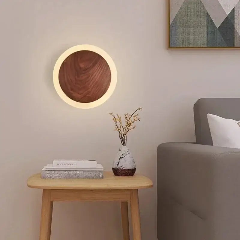 Walnut LED Wall Sconce