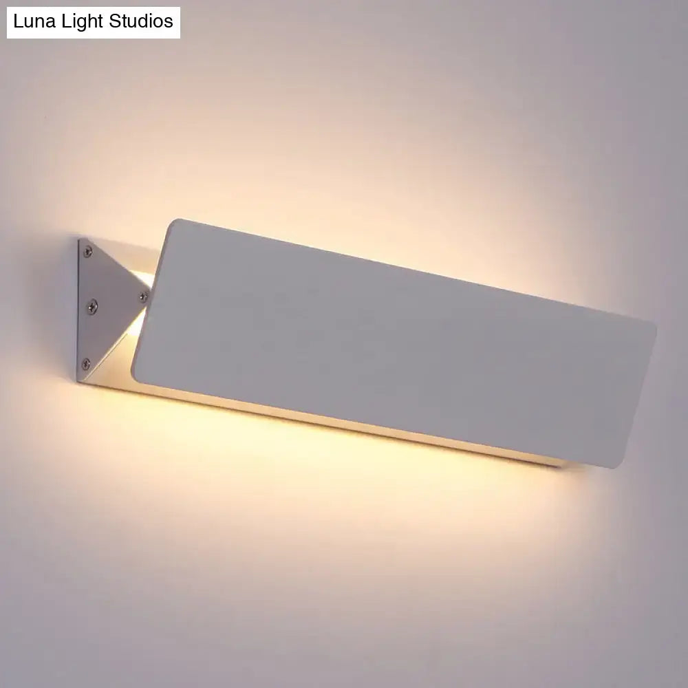 White Linear LED Sconce