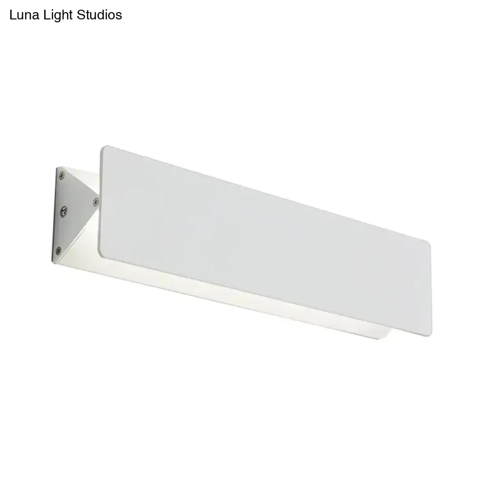White Linear LED Sconce