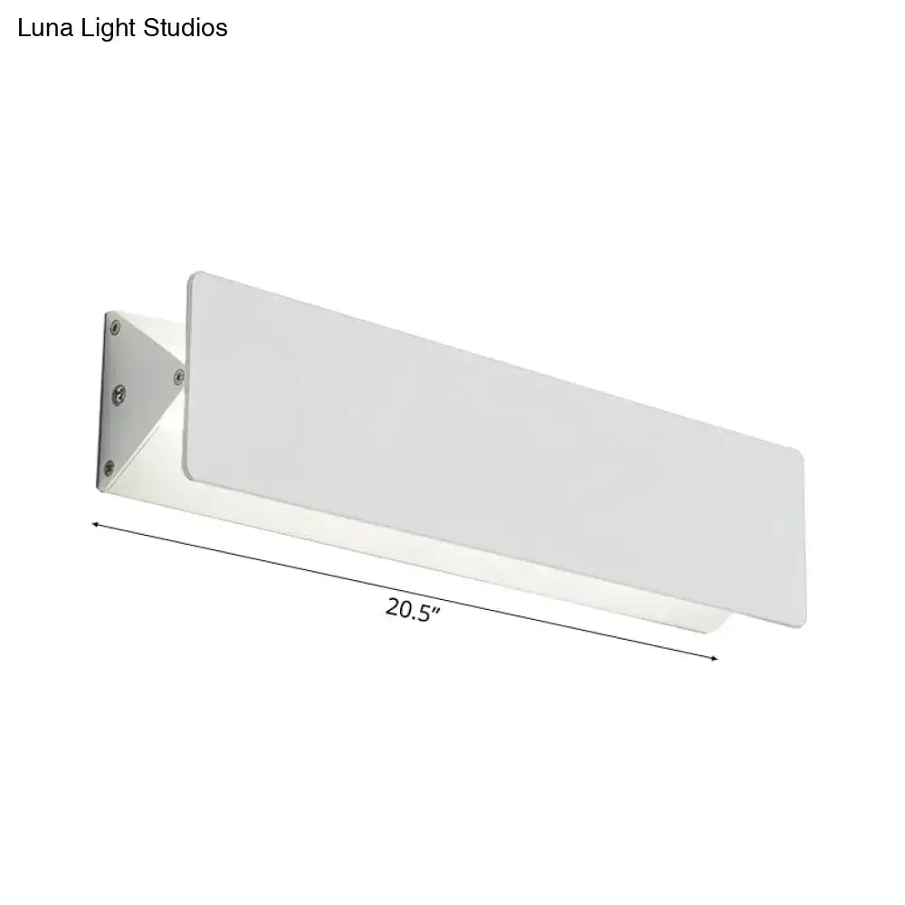 White Linear LED Sconce
