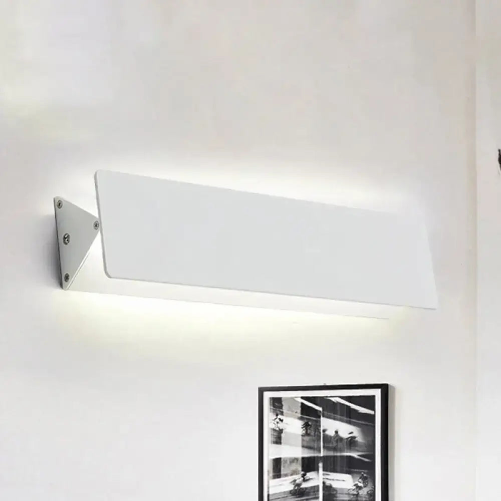 White Linear LED Sconce