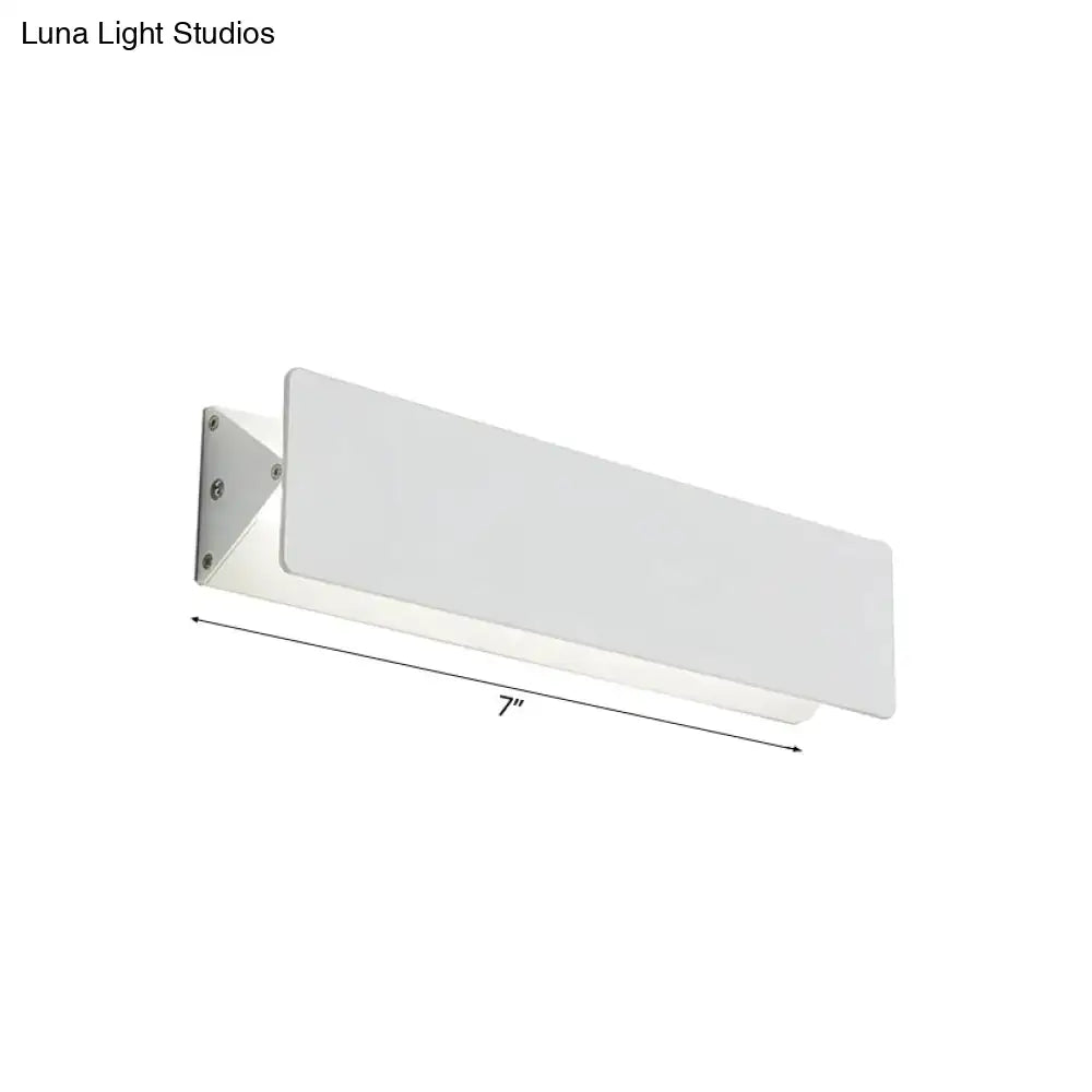 White Linear LED Sconce