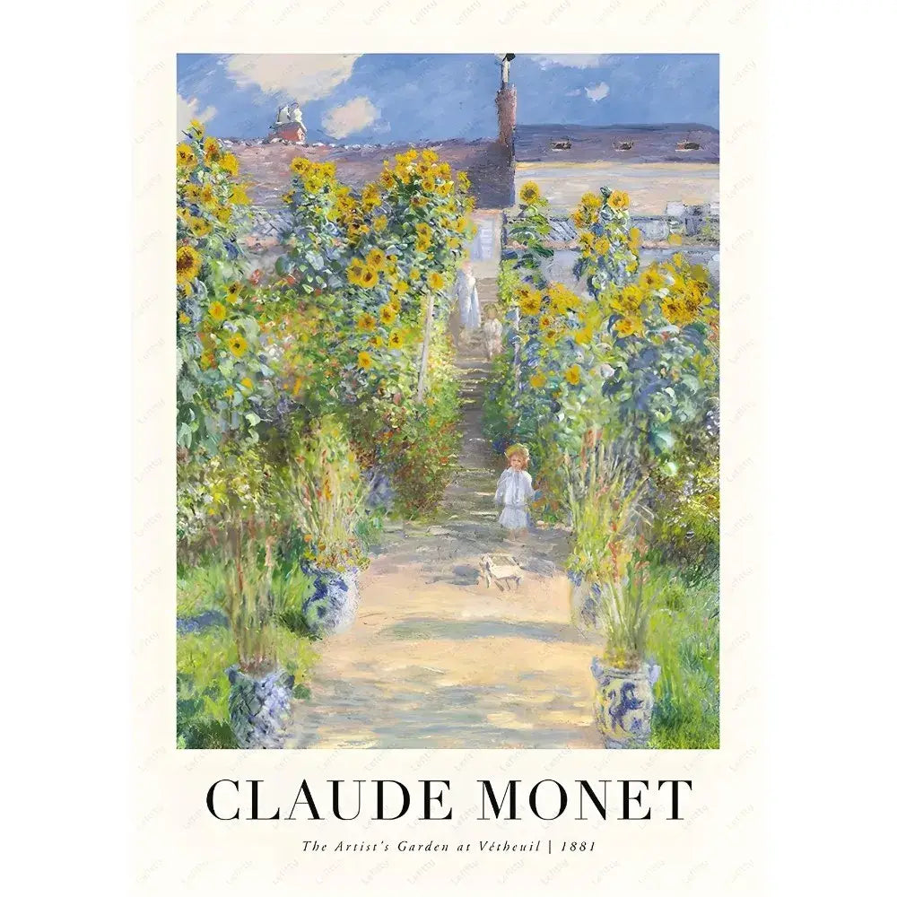 Monet Wildflower Poster Print