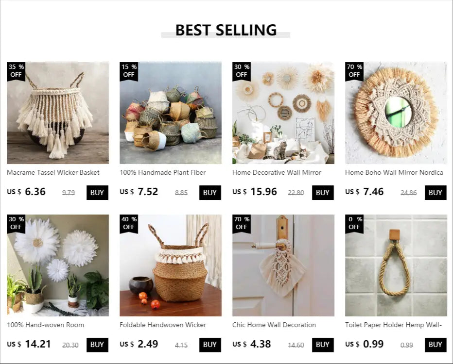 Beige Macrame Wall Tapestry
