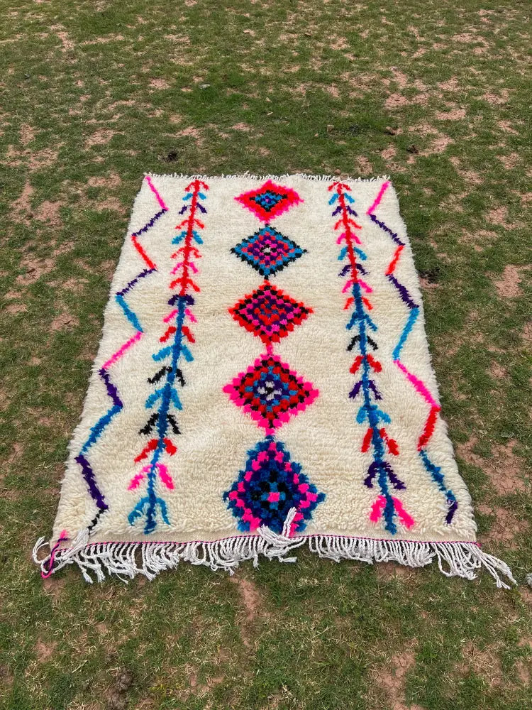 Beige Geometric Rug