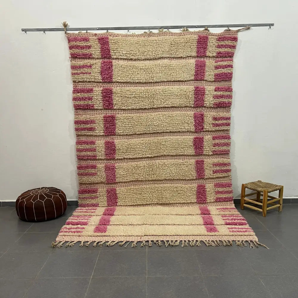 Cream Dusty Rose Azilal Rug