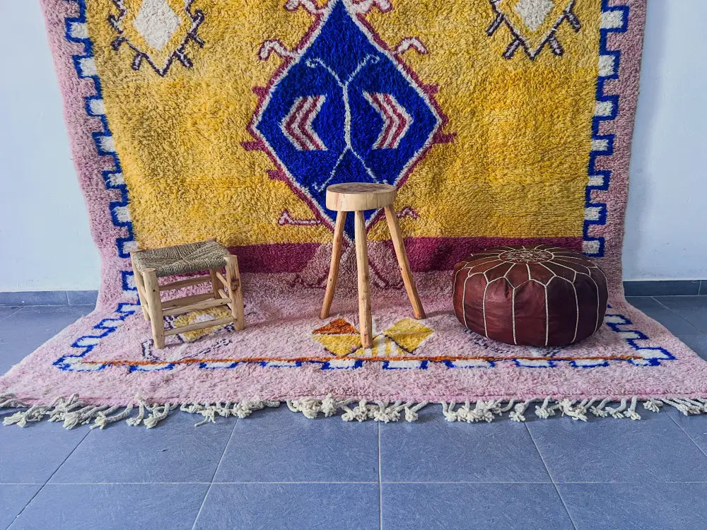 Pink Moroccan Beni Rug