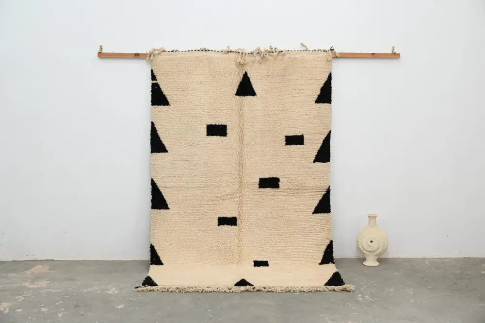 Beige Black Azilal Rug