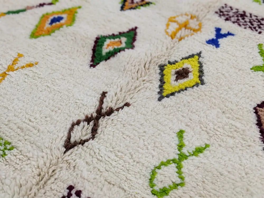 Beige Moroccan Wool Rug
